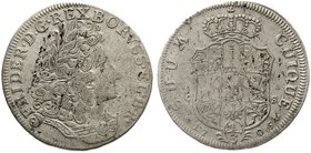 Brandenburg/Preußen
Friedrich I., 1701-1713
1/3 Taler 1705 CS, Berlin. schön/sehr schön, Schrötlingsfehler, sehr selten