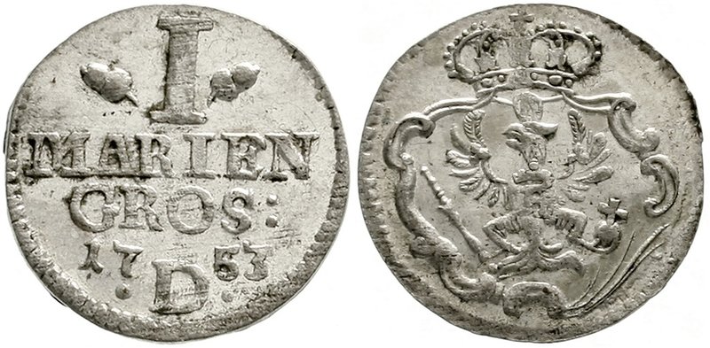 Brandenburg/Preußen
Friedrich II., 1740-1786
Mariengroschen 1753 D Aurich. vor...