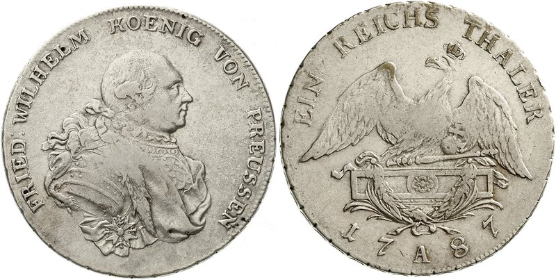 Brandenburg/Preußen
Friedrich Wilhelm II., 1786-1797
Taler 1787 A Berlin. sehr...