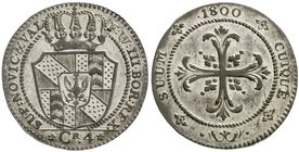 Brandenburg/Preußen
Friedrich Wilhelm III., 1797-1840
Batzen 1800. Für Neuenburg. prägefrisch, Prachtexemplar