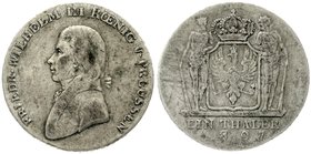 Brandenburg/Preußen
Friedrich Wilhelm III., 1797-1840
Taler 1807 A. Mit V. PREUSSEN. sehr schön, selten