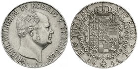 Brandenburg/Preußen
Friedrich Wilhelm IV., 1840-1861
Vereinstaler 1854 A. sehr schön, kl. Kratzer