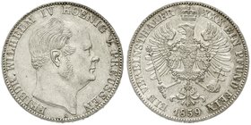 Brandenburg/Preußen
Friedrich Wilhelm IV., 1840-1861
Vereinstaler 1859 A. vorzüglich/Stempelglanz