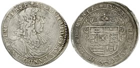 Hessen-Darmstadt
Ludwig VI., 1661-1678
Sortengulden 1674 fast sehr schön, winz. Schrötlingsfehler, winz. Randfehler, selten