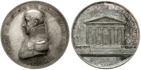 Hessen-Darmstadt
Ludwig I., 1806-1830
Silbermedaille v. Loos 1818 auf die Einweihung des Gebäudes der Freimaurerloge Johannes der Evangelist zu Darm...