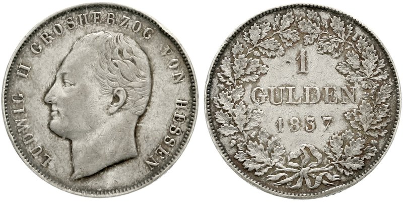Hessen-Darmstadt
Ludwig II., 1830-1848
Gulden 1837. sehr schön, Randfehler, kl...