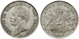 Hessen-Darmstadt
Ludwig III., 1848-1877
Doppelgulden 1853. sehr schön, kl. Randfehler