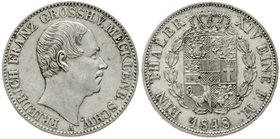 Mecklenburg-Schwerin
Friedrich Franz II., 1842-1883
Vereinstaler 1848 A. sehr schön/vorzüglich