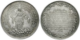 Münster-Der Westfälische Friede
Prägungen einzelner Staaten und Städte, auf die Friedensverträge 1648-1650
Silbermedaille von Blum, Bremen 1649 a.d....