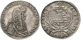 Sachsen-Albertinische Linie
Johann Georg II., 1656-1680
2/3 Taler 1680 CF, Dresden. sehr schön