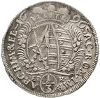 Sachsen-Albertinische Linie
Friedrich August I., 1694-1733
1/3 Taler 1696 EPH 8,46 g. sehr schön, Randfehler