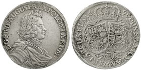 Sachsen-Albertinische Linie
Friedrich August I., 1694-1733
2/3 Taler 1698 IK, Dresden. 17,05 g. sehr schön, äußerst selten Außer den beiden bei Kahn...