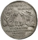Sachsen-Albertinische Linie
Friedrich August I., 1694-1733
1/2 Taler 1711 Dresden a.d. Vikariat, 14,56 g. fast vorzüglich, feine Tönung