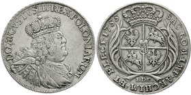 Sachsen-Albertinische Linie
Friedrich August II., 1733-1763
Banco-Taler 1755 EDC, Leipzig. für Polen. 28,78 g. sehr schön, selten