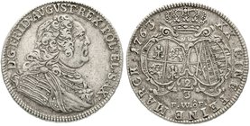 Sachsen-Albertinische Linie
Friedrich August II., 1733-1763
2/3 Taler 1763 FWoF 13,8 g. gutes sehr schön