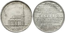 Sachsen-Albertinische Linie
Xaver, 1762-1768
Silbermedaille 1764 v. Höckner, auf die Grundsteinlegung zum Neubau der im 7-jährigen Krieg 1760 zerstö...