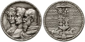 Münchner Medailleure
Karl Goetz
Silbermedaille 1910. Zum 100. Münchner Oktoberfest. 34 mm, 17,18 g. vorzüglich