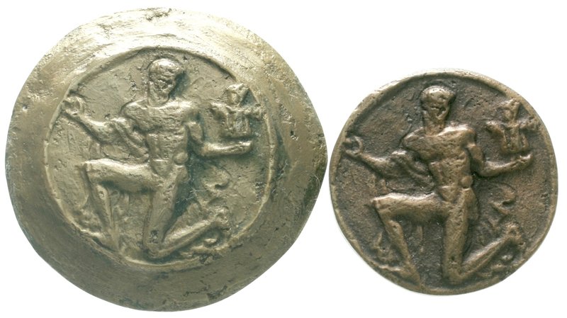 Münchner Medailleure
Hans Schwegerle
2 Stück: Einseitige Bronzegussmedaille un...