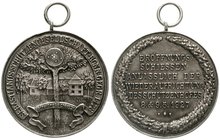Schützenmedaillen
Bonn
Tragb. Silbermedaille 1927 a.d. Schießen anlässlich des Wiederaufbaus des Schützenhofs, Originalöse und Ring, 40 mm, 24,5 g. ...