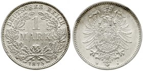 1 Mark kleiner Adler, Silber 1873-1887
1875 D. prägefrisch