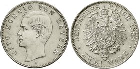 Bayern
Otto, 1886-1913
2 Mark 1888 D. vorzüglich/Stempelglanz