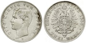Bayern
Otto, 1886-1913
2 Mark 1888 D. sehr schön/vorzüglich