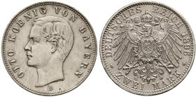 Bayern
Otto, 1886-1913
2 Mark 1896 D. vorzüglich