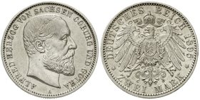 Sachsen/-Coburg-Gotha
Alfred, 1893-1900
2 Mark 1895 A. fast vorzüglich