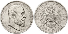 Sachsen/-Coburg-Gotha
Alfred, 1893-1900
5 Mark 1895 A. sehr schön/vorzüglich