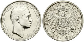 Sachsen/-Coburg-Gotha
Carl Eduard, 1900-1918
2 Mark 1905 A. gutes vorzüglich, leicht berieben
