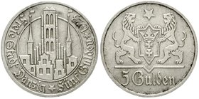Danzig
Freie Stadt
5 Gulden 1923. Marienkirche. gutes sehr schön, leichte Schleifspur