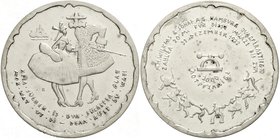 Hamburg
M.H. Wilkens & Söhne AG
20 Mark (2000 Notpfennige) 1922 in Silber. 33,1 mm. Div. Randpunzen, u.a. 800 vorzüglich/Stempelglanz, selten