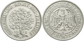 Kursmünzen
5 Reichsmark Eichbaum Silber 1927-1933
1928 E. gutes vorzüglich