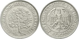 Kursmünzen
5 Reichsmark Eichbaum Silber 1927-1933
1929 F. vorzüglich/Stempelglanz