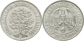 Kursmünzen
5 Reichsmark Eichbaum Silber 1927-1933
1930 F. gutes vorzüglich