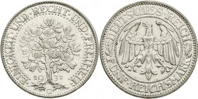 Kursmünzen
5 Reichsmark Eichbaum Silber 1927-1933
1931 G. sehr schön/vorzüglich