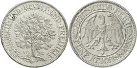 Kursmünzen
5 Reichsmark Eichbaum Silber 1927-1933
1932 E. vorzüglich