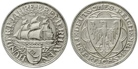 Gedenkmünzen
5 Reichsmark Bremerhaven
1927 A. fast vorzüglich