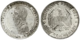 Gedenkmünzen
5 Reichsmark Tübingen
1927 F. vorzüglich/Stempelglanz, schöne Patina, winz. Randfehler