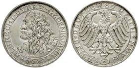 Gedenkmünzen
3 Reichsmark Dürer
1928 D. Stempelglanz