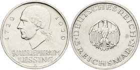 Gedenkmünzen
5 Reichsmark Lessing
1929 A. gutes vorzüglich