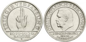 Gedenkmünzen
5 Reichsmark Schwurhand
1929 E. gutes vorzüglich, kl. Kratzer