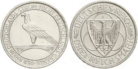 Gedenkmünzen
3 Reichsmark Rheinstrom
1930 A. prägefrisch