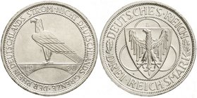 Gedenkmünzen
3 Reichsmark Rheinstrom
1930 D. fast Stempelglanz