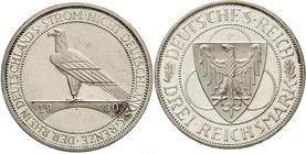 Gedenkmünzen
3 Reichsmark Rheinstrom
1930 F. Polierte Platte, berieben, selten
