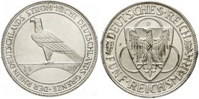 Gedenkmünzen
5 Reichsmark Rheinstrom
1930 D. fast Stempelglanz