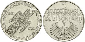 Gedenkmünzen
5 Deutsche Mark, Silber, 1952-1979
Germanisches Museum 1952 D. prägefrisch