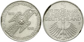 Gedenkmünzen
5 Deutsche Mark, Silber, 1952-1979
Germanisches Museum 1952 D. vorzüglich