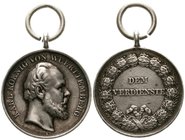 Deutschland
Deutsche Länder, bis 1918
Württemberg: Silberne Zivil-Verdienstmedaille König Karl o.J., gestiftet 1864. 28 mm; 11,88 g. sehr schön, kl....