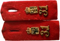 Uniformen und Uniformteile
Preussen: Paar Schulterstücke des Infanterie-Regiment „Graf Bose“ (1. Thüringisches) Nr. 31 (existierte von 1812-1919 als ...